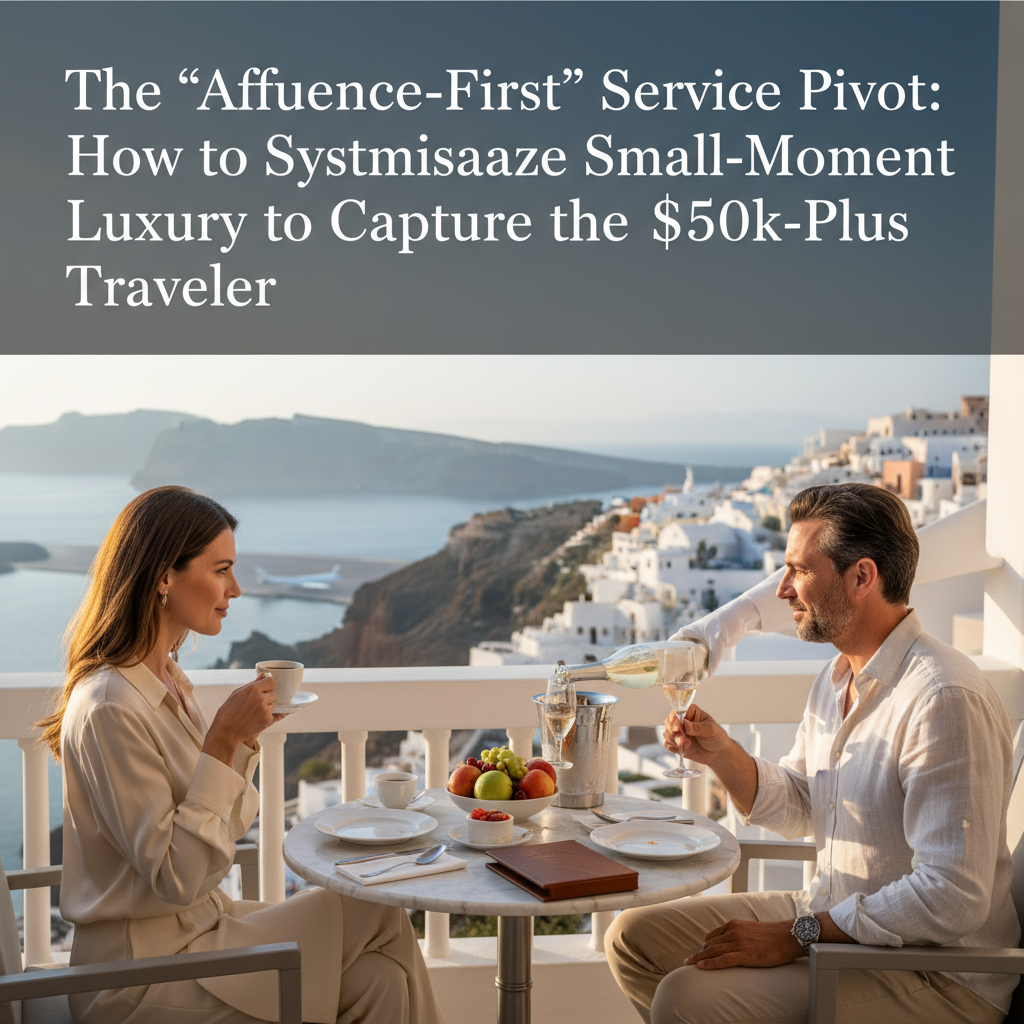 The 'Affluence-First' Service Pivot: How to Systematize Small-Moment Luxury to Capture the $50k-Plus Traveler