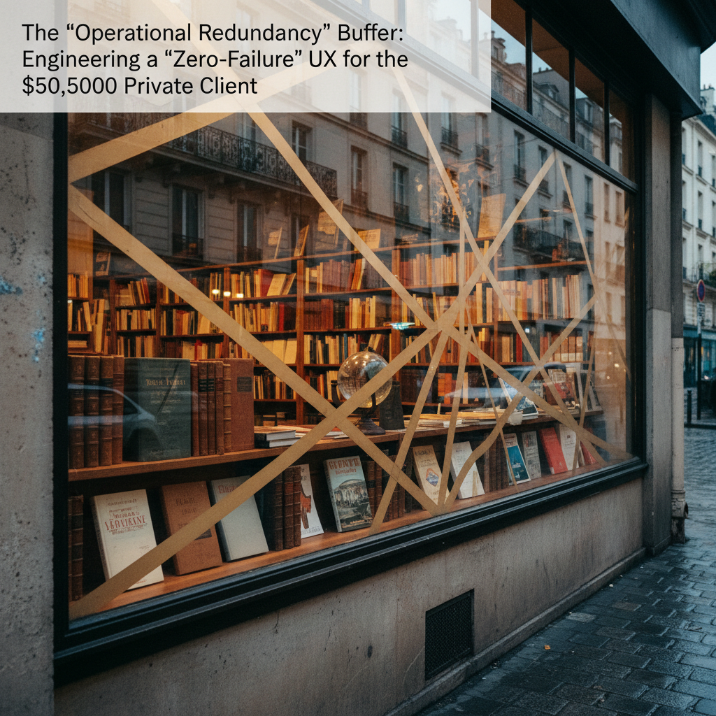 The 'Operational Redundancy' Buffer: Engineering a 'Zero-Failure' UX for the $50,000 Private Client